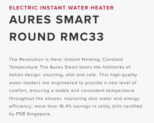 Ariston Aures Smart Round RMC33 Instant Water Heaters - Image 7