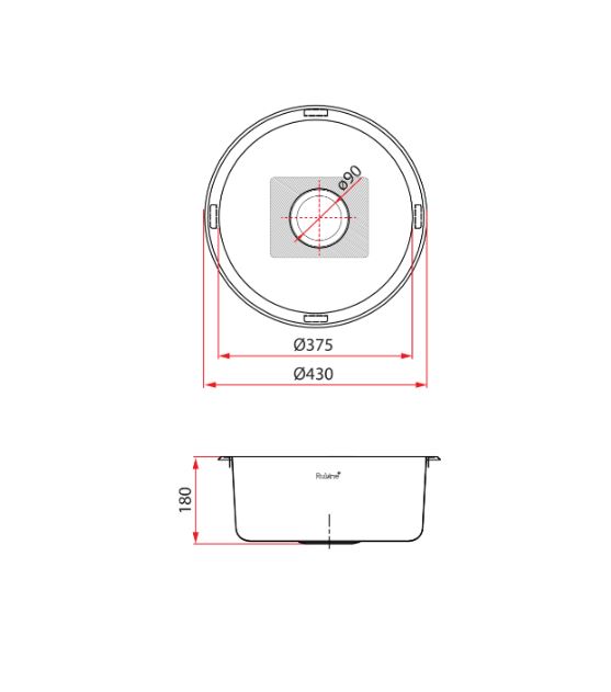 Rubine Stainless Steel SINK ROX 610 - Image 5