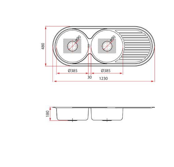 Rubine Stainless Steel SINK  ROX 621 - Image 5