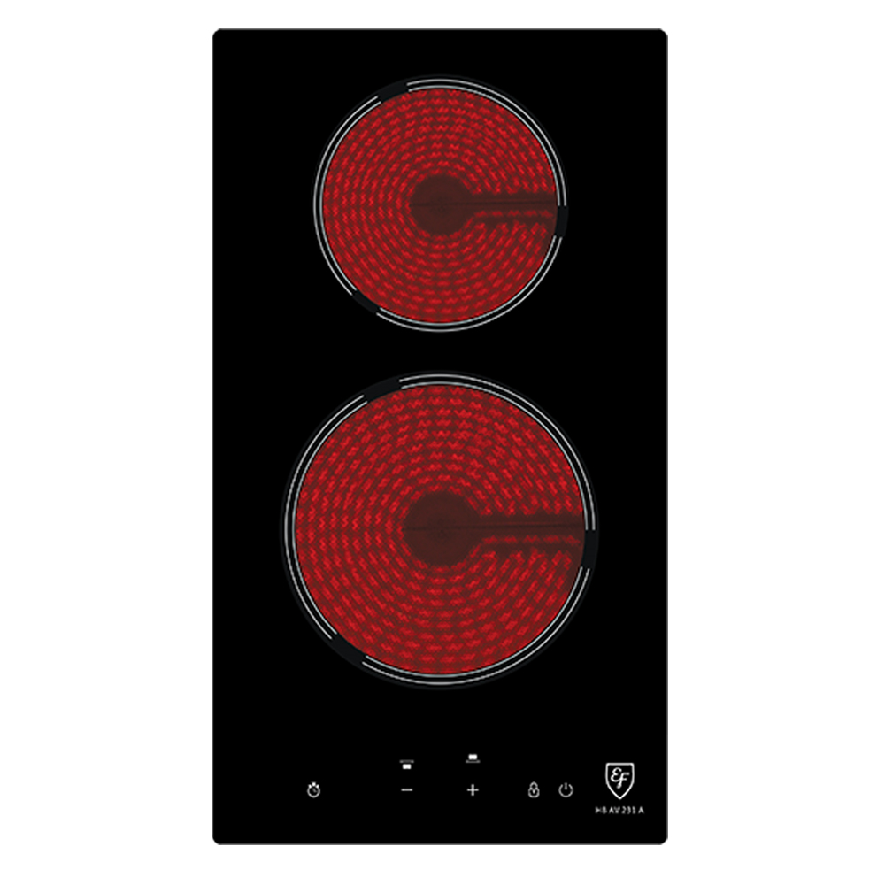 EF BUILD IN ELECTRIC HOB CERAMIC HB AV 231 A | 30cm, 2 Vitroceramic zones with sensor touch |