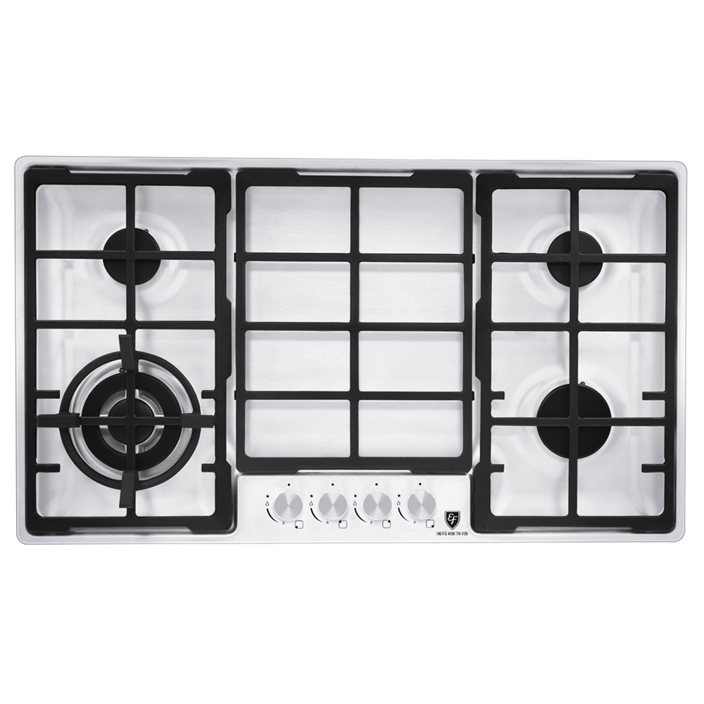 EF HB FG 4090 TN VSB BUILT-IN GAS HOB|STAINLESS STEEL|BATTERY IGNITION|
