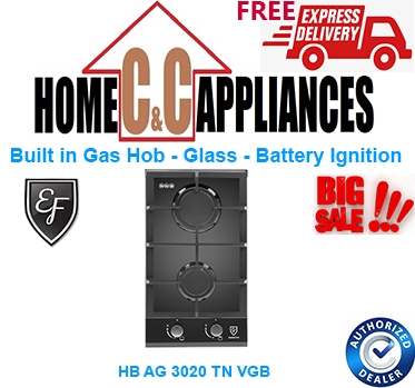 EF HB AG 3020 TN VGB Built in Gas Hob|Glass-Battery Ignition|