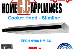 EF EFCH 9106 HM SS Cooker Hood - Slimline | DIGITAL TOUCH | 2 MOTORS |