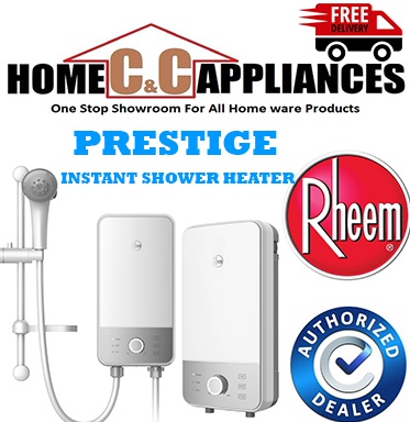 Rheem Prestige Instant Shower Heater WITH Handshower(RTLE-33B) | New Arrival | Free Express Delivery |