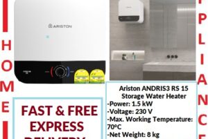 Ariston ANDRIS 2 RS 15 Storage Water Heater ( 15 Liters ) /  FREE Express Delivery