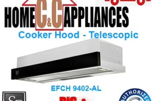 EF EFCH 9402-AL Cooker Hood - Telescopic | Dual Motors | Dual Charcoal Filters | FREE DELIVERY |