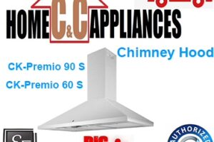 EF CK-Premio 60 S Chimney Hood | MULTI BRAND HOOD AVAILABLE | FREE DELIVERY |