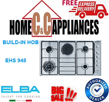 ELBA EHS 948D1 S BUILD-IN HOB | 90CM hob | 4 burners (1 triple ring + 1 hotplate) | safety devices|