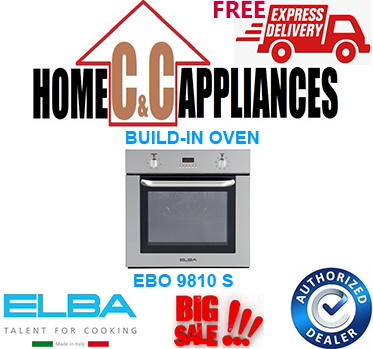 ELBA EBO 9810 S BUILD-IN OVEN | 8 Multi-Function Oven | Color available in s/steel|FREE DELIVERY|