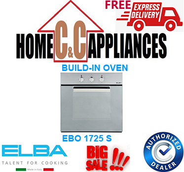 ELBA EBO 1725 S BUILD-IN OVEN | 5 Functions Conventional Oven | Grill | FAN | FREE DELIVERY |