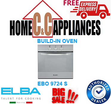 ELBA EBO 9724 S BUILD-IN OVEN | 5 Functions Conventional Oven | Grill | Rotisserie| FREE DELIVERY|