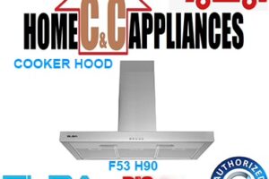 ELBA F53 H90 90cm Chimney Hood | 750m3/h | Single Motor | 3 Speed control | FREE DELIVERY|