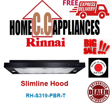 RINNAI RH-S319-PBR-T Slimline Hood | Sleek Design with Touch Control | Authorized Dealer |