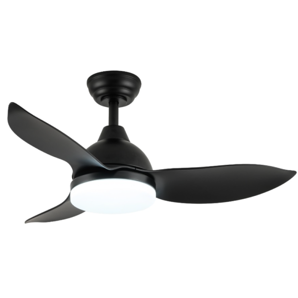 Bestar Raptor ceiling fan with light 33/38/48 inch dc motor with 3 tone led light and remote control and installation , black , wood, white - Image 5