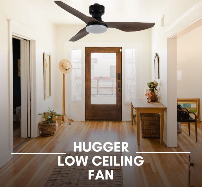 FANCO HUGGER 48" DC CEILING FAN WITH REMOTE AND OPTIONAL LED LIGHT / LOW CEILING FAN - Image 6