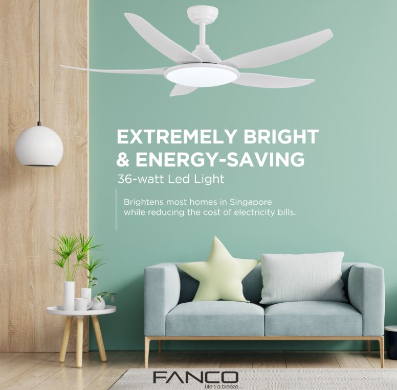 FANCO TRIBUTO Ceiling Fan with Extremely Bright 36W LED (46/ 56 Inches) - Image 2
