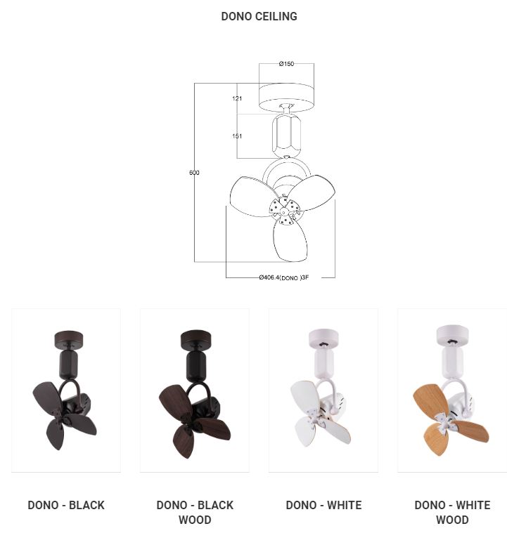 FANCO Dono 16" Corner Fan: Ceiling & Wall Mounting Options with Remote - Image 8
