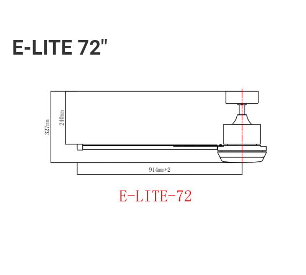 FANCO E-LITE 48"/52"/60"/72" CEILING FAN WITH Remote (Control 5-Speed Reversible,Aluminium Blades,3 Tones LED,Ultra Silent Motor - Image 11