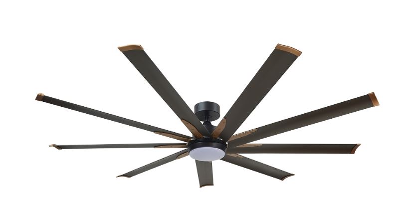 FANCO E-LITE 48"/52"/60"/72" CEILING FAN WITH Remote (Control 5-Speed Reversible,Aluminium Blades,3 Tones LED,Ultra Silent Motor - Image 2