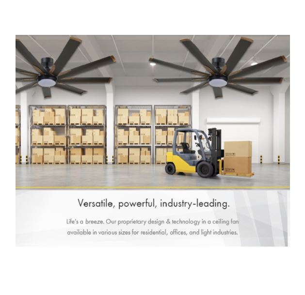 FANCO E-LITE 48"/52"/60"/72" CEILING FAN WITH Remote (Control 5-Speed Reversible,Aluminium Blades,3 Tones LED,Ultra Silent Motor - Image 7