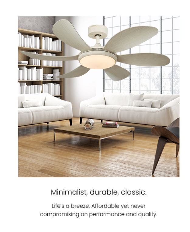 Fanco Girasol 6 BLADES 46" DC Motor ceiling Fan with 36W LED and Remote Control - Image 5