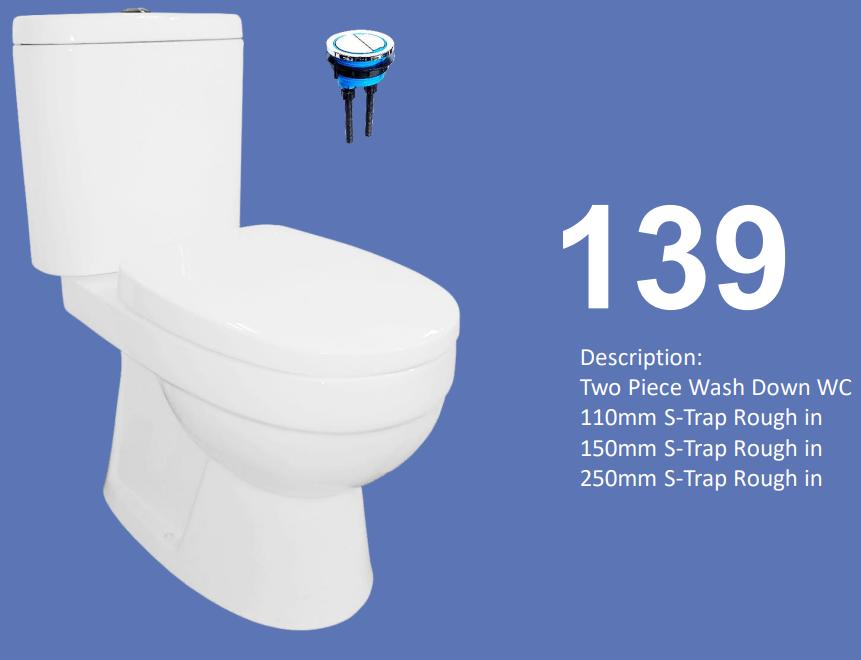 Velin 139 2-Piece Toilet Bowl Bundle / Cheapest Toilet Bowl / Free Express Delivery - Image 4