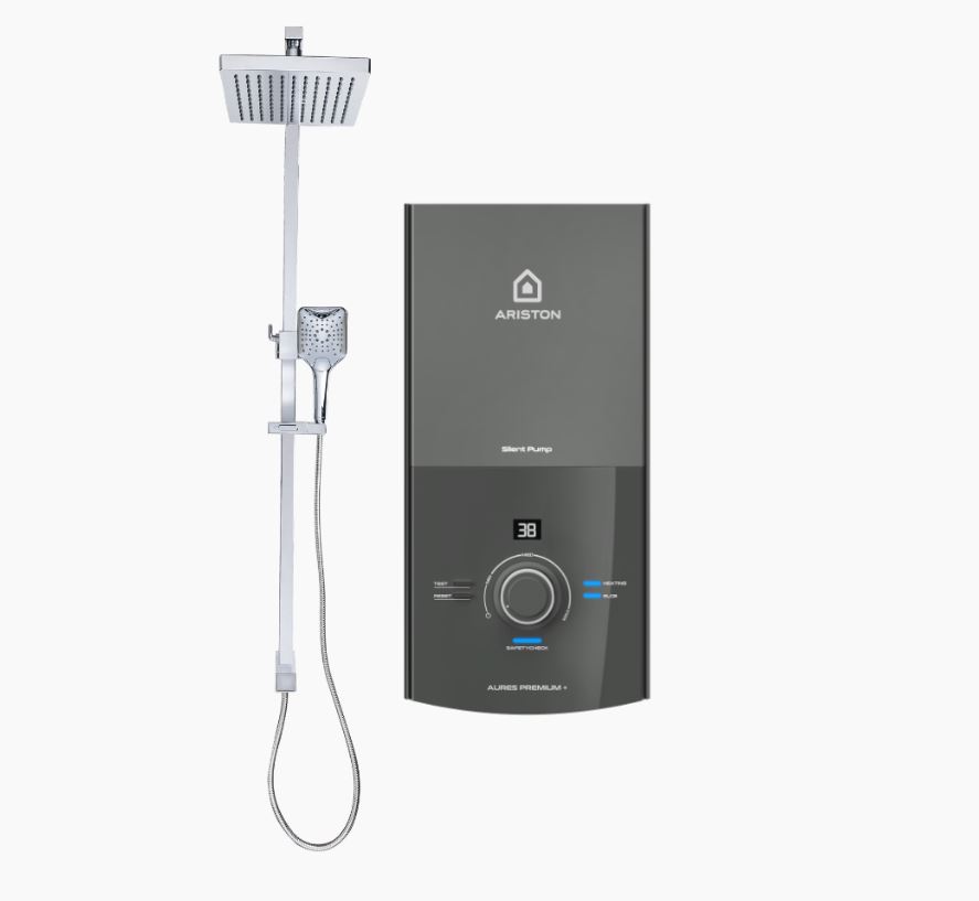 Ariston AURES PREMIUM+ PUMP & RAINSHOWER INSTANT RAINSHOWER HEATER - Image 2