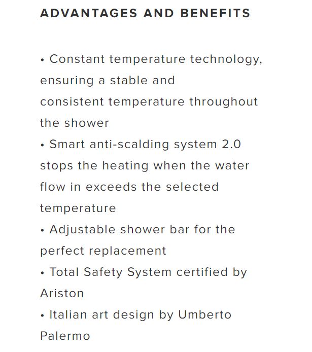 Ariston AURES PREMIUM + INSTANT WATER HEATER  WITH HAND SHOWER - Image 9