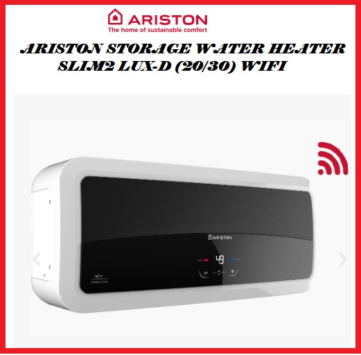 Ariston SLIM2 LUX-D 30 WIFI ELECTRIC STORAGE WATER HEATER  30 LITERS