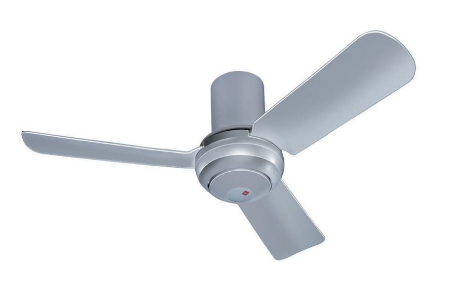 KDK M11SU 44" WHITE / SILVER  CEILING FAN WITH 3-Speed Selection, Wireless Remote Control - Image 2