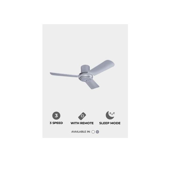 KDK M11SU 44" WHITE / SILVER  CEILING FAN WITH 3-Speed Selection, Wireless Remote Control - Image 7