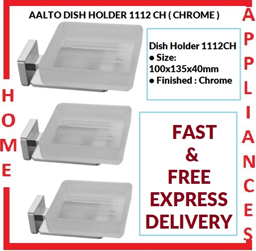 AALTO DISH HOLDER 1112CH ( CHROME ) / FREE EXPRESS DELIVERY