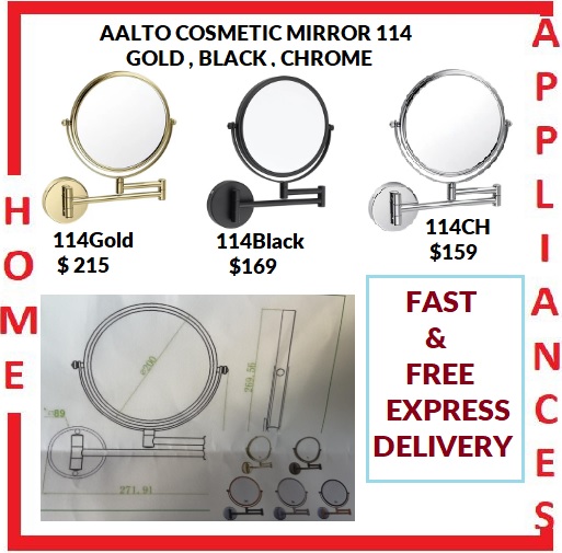 AALTO COSMETIC MIRROR 114 ( GOLD, BLACK , CHROME ) / FREE EXPRESS DELIVERY