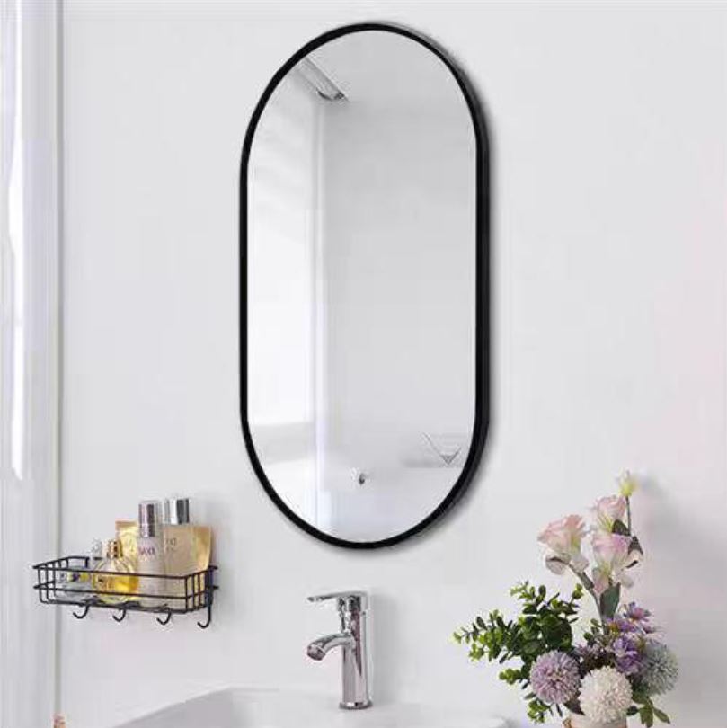 AALTO OVAL MIRROR WITH FRAME 15053B (BLACK) / FREE EXPRESS DELIVERY - Image 3