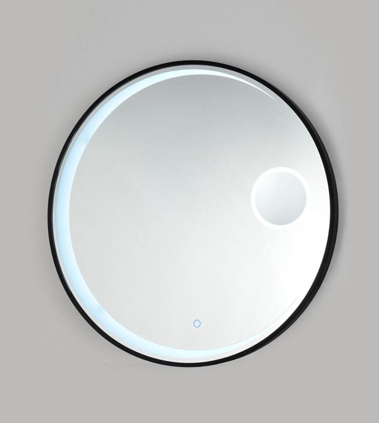 AALTO ROUND LED LIGHT MIRROR WITH FRAME 18015 (BLACK) / FREE EXPRESS DELIVERY - Image 2