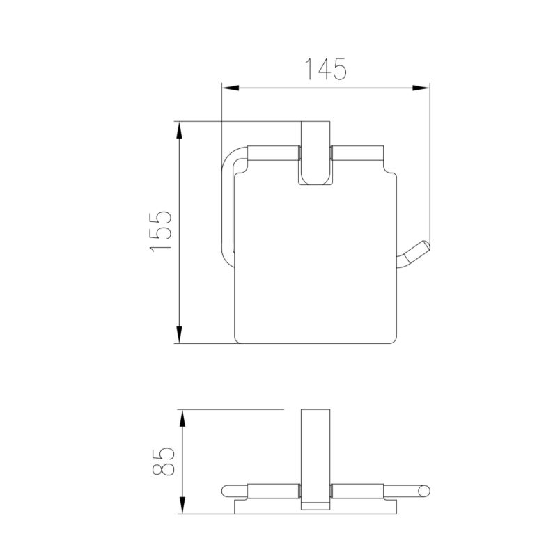AALTO TOILET PAPER HOLDER 809GM ( GUN METAL ) / FREE EXPRESS DELIVERY - Image 3