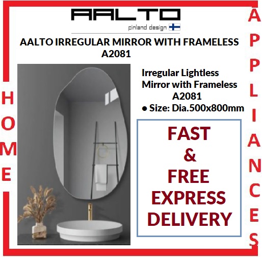 AALTO IRREGULAR MIRROR WITH FRAMELESS A2081 / FREE EXPRESS DELIVERY