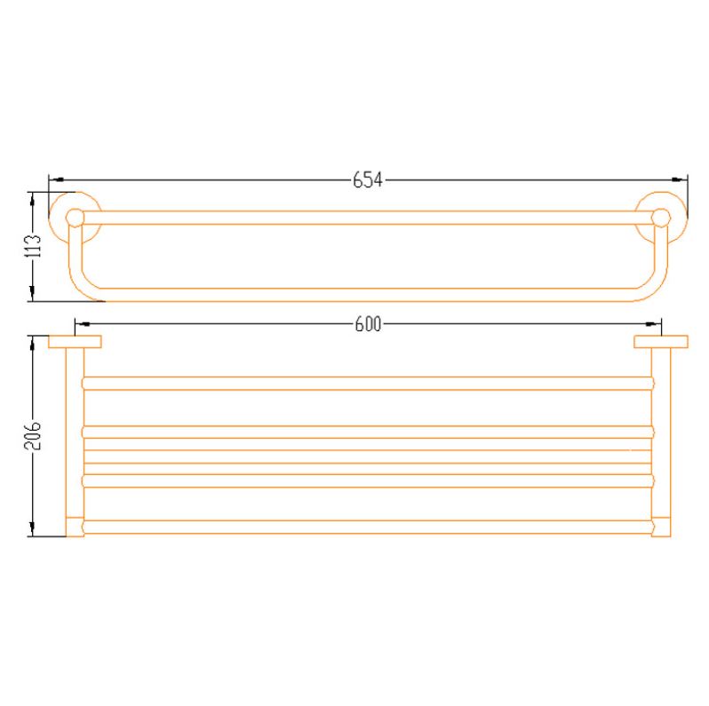 AALTO TOWEL RACK CT02 ( BRUSHED STEEL ) / FREE EXPRESS DELIVERY - Image 3