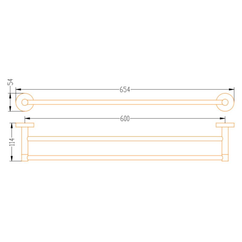 AALTO SINGLE / DOUBLE TOWEL BAR JM11GM / JM12GM ( GUN METAL ) / FREE EXPRESS DELIVERY - Image 3