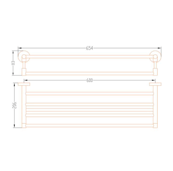 AALTO TOWEL RACK JMA02GM (GUN METAL) / FREE EXPRESS DELIVERY - Image 3