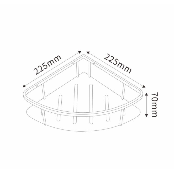 AALTO SINGLE CORNER BASKET K3001CP / FREE EXPRESS DELIVERY - Image 3