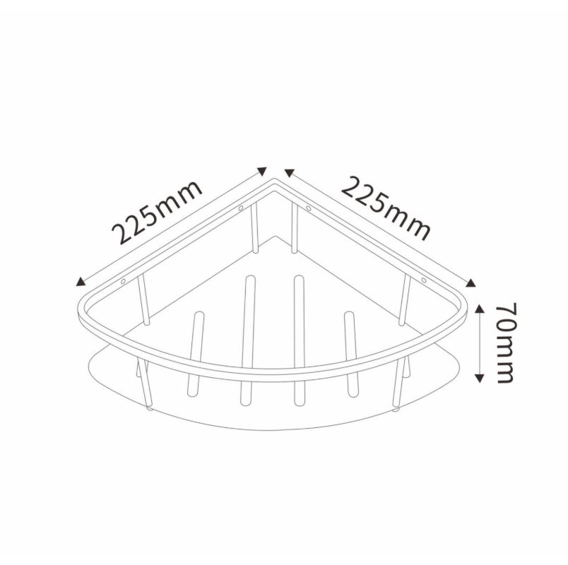 AALTO SINGLE CORNER BASKET K3001GM , K3001MRG / FREE EXPRESS DELIVERY - Image 5
