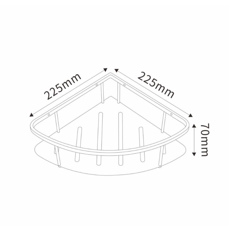 AALTO SINGLE CORNER BASKET K3001GM , K3001MRG / FREE EXPRESS DELIVERY - Image 3