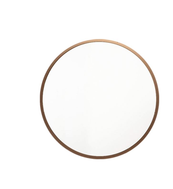 AALTO Round Mirror With Frame RDM-60 ( WHITE , MATTE GOLD , MATTE ROSE GOLD ,GOLD , ROSE GOLD , MATTE BLACK ) / FREE EXPRESS DELIVERY - Image 4