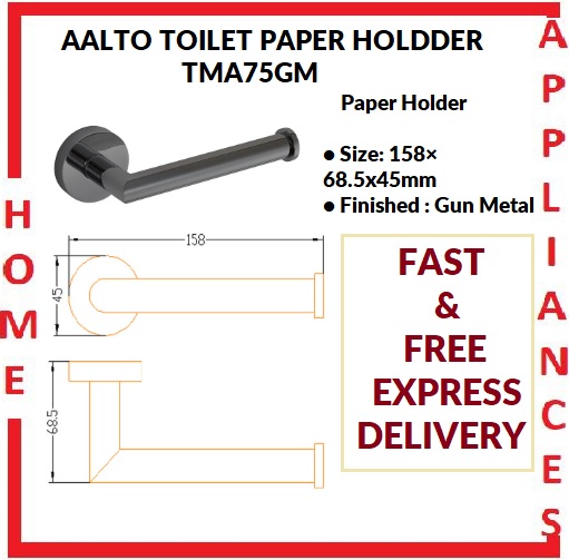 AALTO TOILET PAPER HOLDDER TMA75GM / FREE EXPRESS DELIVERY