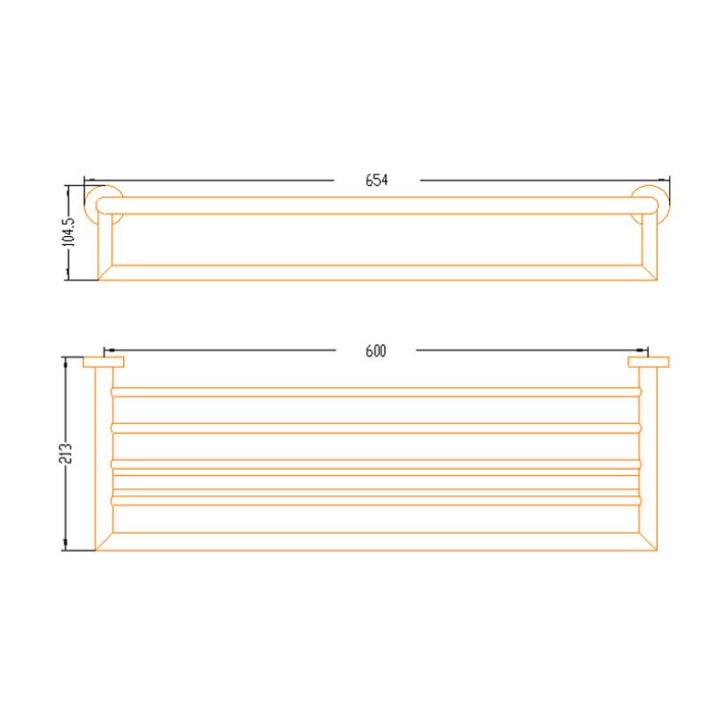 AALTO TOWEL RACK TMA02 ( MATTE ROSE GOLD , MATTE BLACK ) / FREE EXPRESS DELIVERY - Image 4