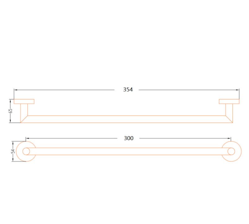 AALTO SINGLE TOWEL BAR TMA11-300 / FREE EXPRESS DELIVERY - Image 3