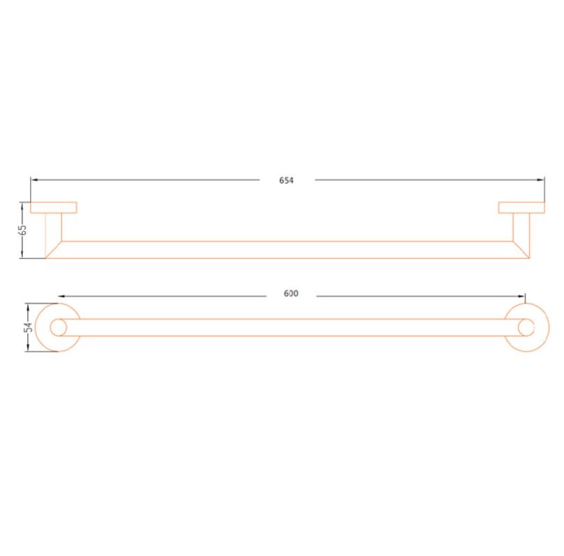 AALTO SINGLE TOWEL BAR TMA11B ( MATTE BLACK ) / FREE EXPRESS DELIVERY - Image 3