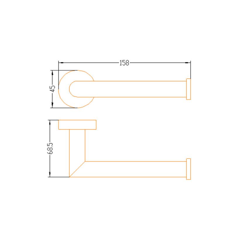 AALTO TOILET PAPER HOLDER TMA75 ( CHROME , MATTE ROSE GOLD , ROSE GOLD , BLACK ) / FREE EXPRESS DELIVERY - Image 7