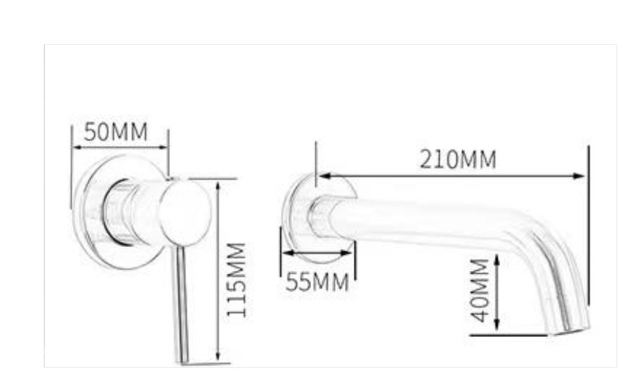 AALTO CONCEALED BASIN MIXER 1001 ( MATTE ROSE GOLD , ROSE GOLD , MATTE GOLD , GOLD , BLACK ) / FREE EXPRESS DELIVERY - Image 10